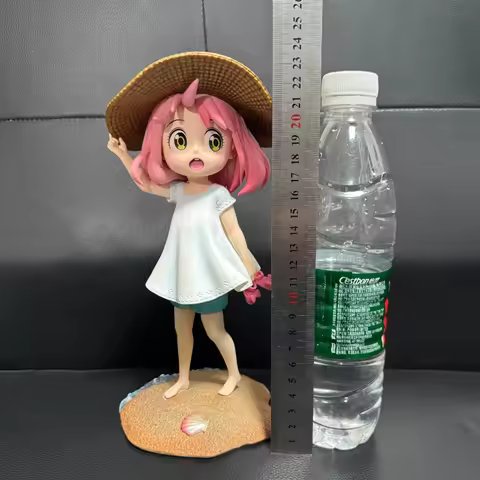 24cm Beach Anya Forger Figures GK SPY×FAMILY Action Figures PVC Anime Collection Model Toys Desktop 