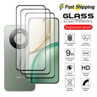 Honor X9D 5G 1-3 Pcs Fingerprint unlock Clear black border Tempered Glass For Honor X9D HonorX9D X9 