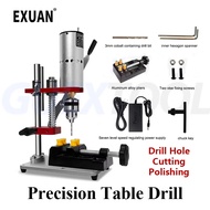 Mini Drill Press DC Micro Bench Drill B10 0.6-6mm Chuck Portable Benchtop Driller 775 Motor Metal Ja