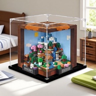 Lego Acrylic Display Box MY | For 21265 Minecraft Table, Popmart Labubu Zimomo (Kotak Pameran | 工作台展