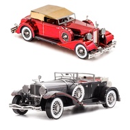 DIY 3D Metal Puzzle Classic Retro Car Model Packard Twelve Duesenberg J Vintage Car Assemble Model Jigsaw Puzzle Toys Gifts