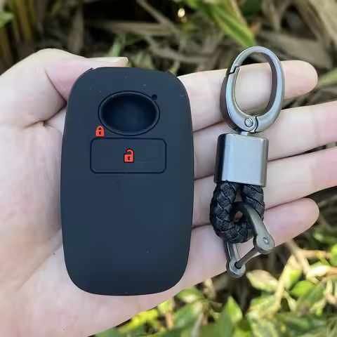 Silicone Car Key Cover Case Shell for Toyota RAIZE for Daihatsu Rocky 2 Buttons Key Cover Case Car A