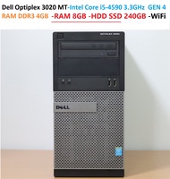 Dell Optiplex 3020 MT -Intel Core i5-4590 3.3GHz GEN 4 -RAM DDR3  8GB -HDD SSD 240GB -Wi Fi