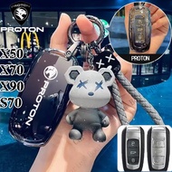 Proton X70 Car Key Cover 4 Buttons X50 S70 X90 Car KeyCase Remote TPU Smart Keyshell Proton Keychain
