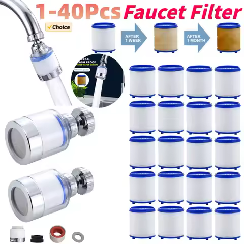 Kitchen Faucet Water Filter Pressurized Sink Filter Water Purifier 360° Tap Splash Proof Faucet Aera