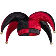 Topi Badut Mahkamah Dewasa, Topi Kostum Badut Harlequin, Topi Badut Sirkus, Aksesori Pesta Ren Faire