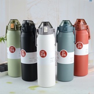 KONG 1 Litre Water Bottle Flask With Straw Flask Thermal Bottle Thermos Vacuum Flask Stainless Steel