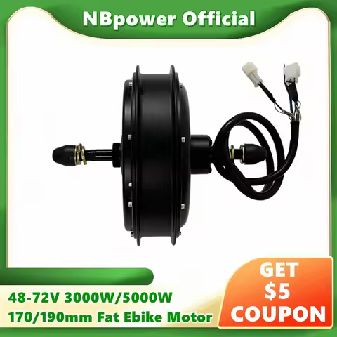NBpower 170mm/190mm 48-72V 3000w 5000w Fat Bike Brushless Hub Motor for Electric Bicycle Fat Ebike H