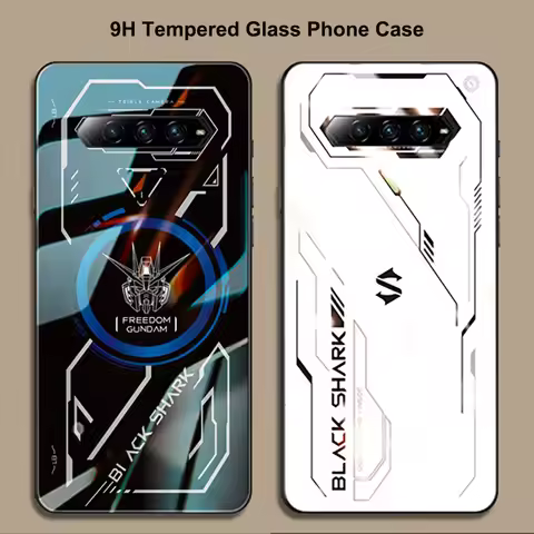 For Black Shark 4 Case BlackShark 4 Pro Tempered Glass Back Cover For Xiaomi Black Shark 4 Pro Coque