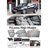 Mercedes Benz W212 E Class 2010 - 2016 Magnetic Ninja Shades Sunshade (5pcs)