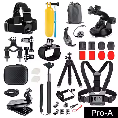 Action Camera Accessories Kit for Gopro Hero13 12 11 10 9 8 7 5 Max Mount Session YI 4K SJCAM EKEN O