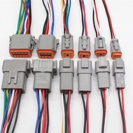 SalesDechi Connector DT04-2P Car Waterproof Connector DT06-2S Docking Wire Harness Male
