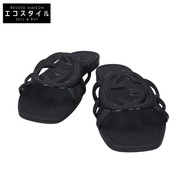 Gucci [近全新] 780307 雙G互扣式女士拖鞋，36碼