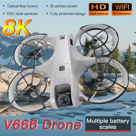 NEW V666 Drone For Xiaomi 8K Professional WIFI 5G Dron Obstacle Avoidance Brushless Altitude Headles
