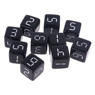COD-10pcs D6 Six Sided Dices Number Square Dice for Party Night Club Board Game Role Playing Toy