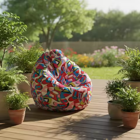 Moden Bean Bag Outdoor Bean Bag Sofa Wholesale Waterproof Bean Bag Chair Living Room Furniture Set W