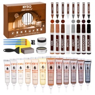 Wood Furniture Repair Kit- Set of 41 Laminate Vinyl Floor Repair Kit Wood Fillers,Floor Scratch Repa