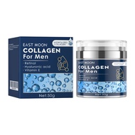 East Moon Collagen Cream for Men Anti Wrinkle with Retinol, Hyaluronic Acid & Vitamin E 50g