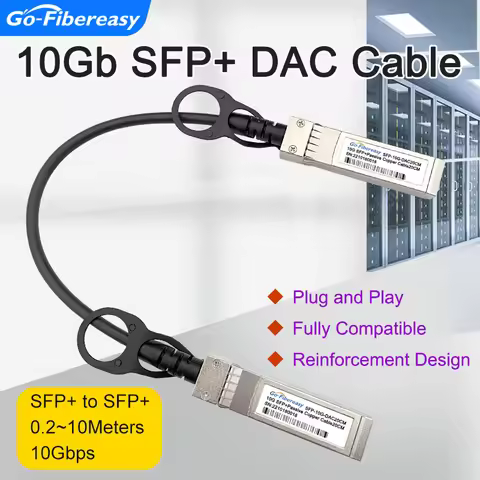 10G/1G SFP DAC Cable 20cm,0.5m,1m,2m,3m Passive Direct Attach Copper Twinax SFP+ DAC Cables For Mikr