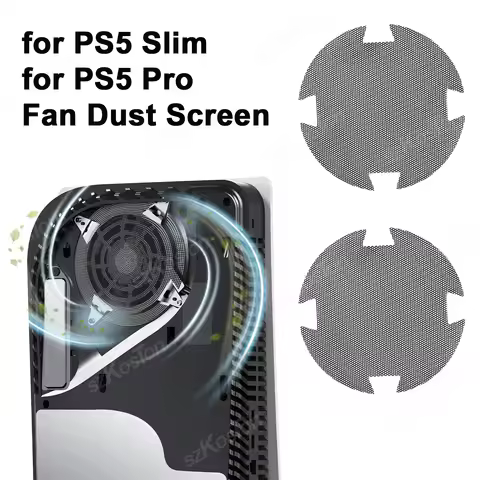 Fan Dust Filter for PS5 Slim/PS5 Pro Game Console Cooling Fan Vents Dust Screen for PS5 Slim PS5 Pro