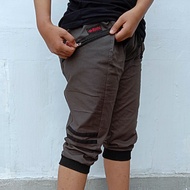 3/ jogger pants4 men's and women's jogger shorts stylish zipper pockets 3/4 pants men