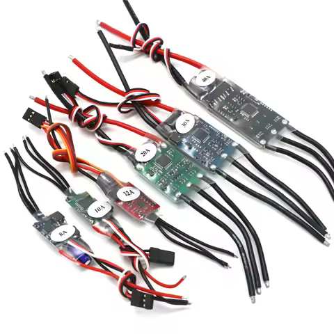 RC 2-3S ESC 6A 8A 10A 12A 15A 20A 30A 40A Electronic Speed Controller ESC with 5V UBEC for RC Multic