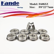With Flange Miniature Deep Groove  F608 Ball Bearing F8x22x7mm F608-ZZ CNC milling machine pulleys Y