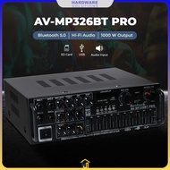 Sunbuck Audio Amplifier Bluetooth HiFi USB Adjustable USB MP3 FM 1000W - AV-MP326BT PRO