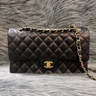 Chanel A01112 黑色 羊皮 金釦 CF25 Coco25 掀蓋包 肩背包 斜背包 ClassicFlap