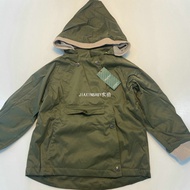 Children Army Green Elf Hooded Jacket Jacket 2026 Spring Autumn Boys Solid Color Handsome Windproof 