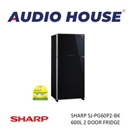 SHARP SJ-PG60P2-BK 600L 2 DOOR FRIDGE *** 2 YEARS WARRANTY FOR PARTS 10 YEARS FOR COMPRESSOR ***