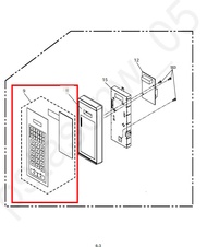 อะไหล่แท้ศูนย์/แผงหน้าปัดไมโครเวฟพานาโซนิค/ตำแหน่งที่ 9 พาท A630Y41T0MMP/รุ่น NN-ST342M