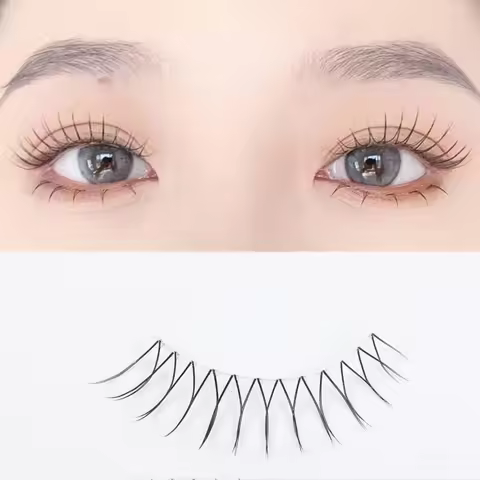 3 Pairs 3D False Eyelashes 4D Mink Hand Made Lashes Natural Short Long Invisible Thin Band Fake Lash