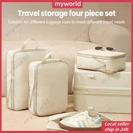 4Pcs Set Travel Storage Bag Compression Luggage Storage Bag/Compression packing cube/Packing Cube/Pa