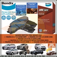 BENDIX 4WD SUV Mazda 8 CX7 CX-7 CX9 CX-9 / CX5 CX-5 KF / CX8 CX-8 CX9 CX-9 Disc Brake Pad FRONT SET