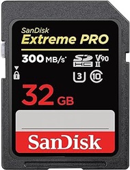 SanDisk SDSDXDK-032G-GN4IN Extreme Pro Class 10 SDHC and SDXDK UHS-II Memory Card, 32GB,Black