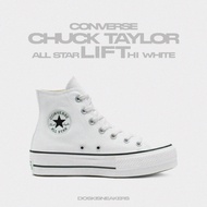 Converse Chuck Taylor All Star Lift High White 100% Original Men's and Women's Sneakers Original Sho