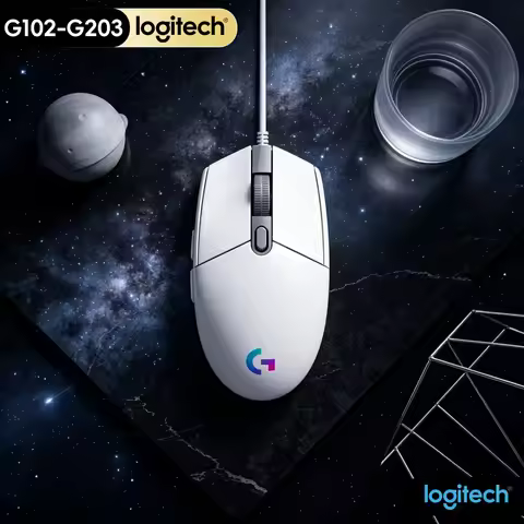 G102 Logitech G203 Mouse, Lightsync RGB Gaming 6 Programmable Buttons, On-The-Fly DPI Shift, Reliabl