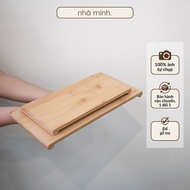 Solid Bamboo Buddha Statue Stand, Rectangular Decorative Buddha Statue Wooden Stand