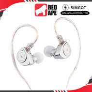 Simgot EW200, In-Ear Monitors: 10mm Dual-Magnetic Circuit SCP Diaphragm Dual-Cavity Dynamic Driver I