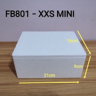 【Free Shipping】FB801 28pcs/56pcs  XXS mini foam box/ polystrene box / courier box /polyfoam /betta f