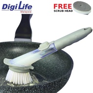 DIGILIFE Kitchen Cleaning Scrub Brush Cleaner Bathroom Wok Brush Hand Brush Soap Spray Handheld Scou