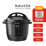 Instant Pot RIO 7-in-1 Multi-Functional Smart Pressure Cooker (6QT/5.7 Liters) + Stainless Steel Pot
