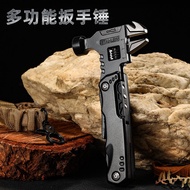 Outdoor Black Multi-Function Knife Pliers EDC Tool Set Adjustable Wrench Combination Universal Foldi