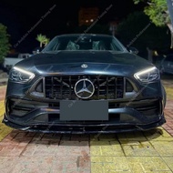 B Style Front Bumper Lip Spoiler Splitter Diffuser For Mercedes W206 S206 C43 C300 C200AMG Line 2022