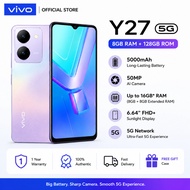 vivo Y27 5G Smartphone 8GB RAM 128GB ROM 5000mAh Battery 50MP Camera