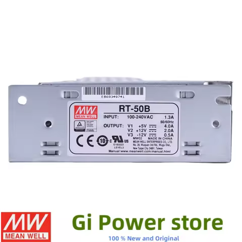 RT-50 50W Triple Output Mean Well switching power supply RT-50A RT-50B RT-50C RT-50D 50W 5V/12V/15V/