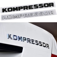 3d ABS Letters Car Rear Trunk Badge Fender Emblem Kompressor Logo For Mercedes C230 C200 C180 SLK CL