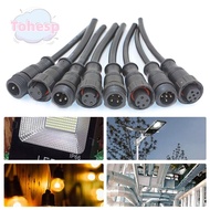 TOHESP 2Sets 2Pin3Pin4Pin Cable Black Equipment Power Wire 2Pin 3Pin 4Pin 4 Styles Waterproof Connec