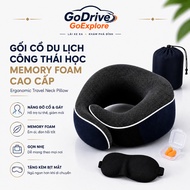 ️ ️ Premium Memory Foam Ergonomic Travel Neck Pillow - Ergonomic Travel Neck Pillow